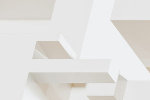 Neutral Geometry abstract wall art print